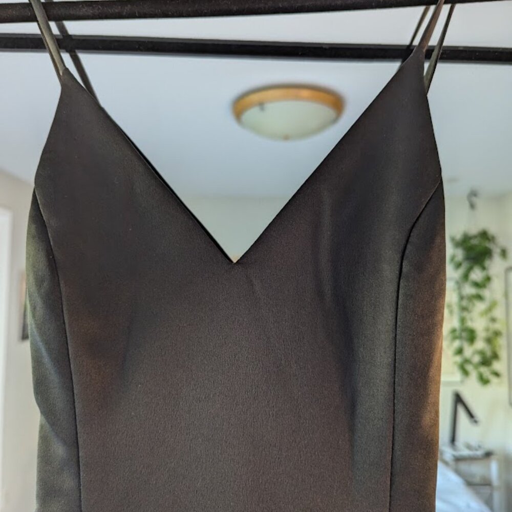 Lulus Be With You Dark Teal Blue Skater Dress in Black - Picture 5 of 7